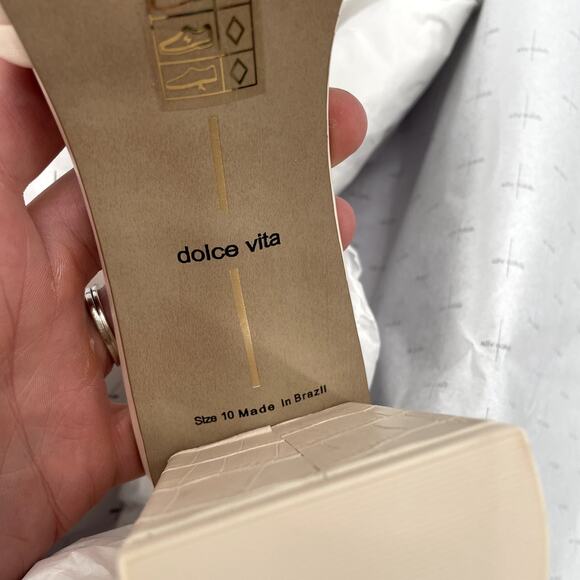 DOLCE VITA New in Box Priana Heels in Cream // 10 - Picture 11 of 12
